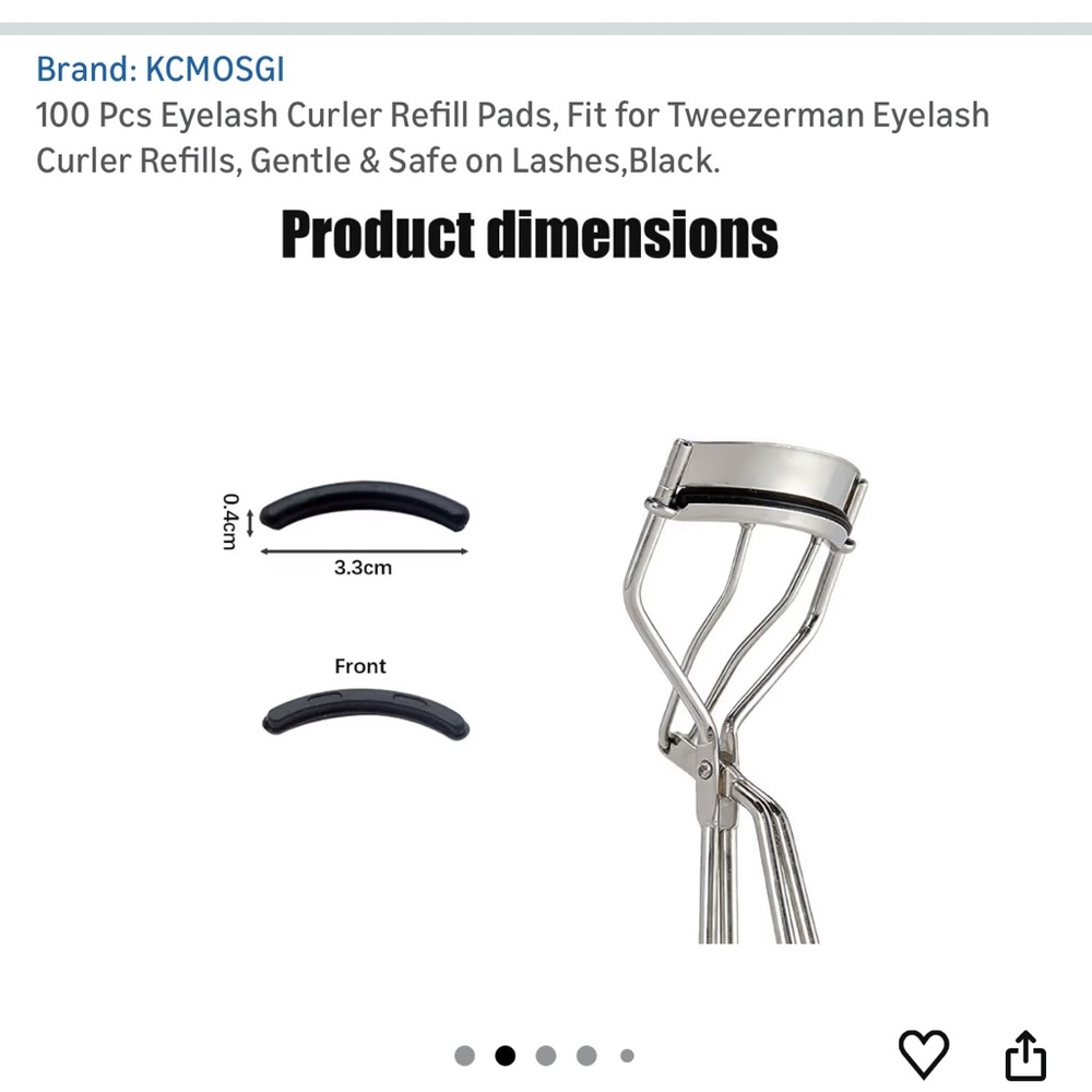 99 pieces Black Eyelash Curler Refill Pads